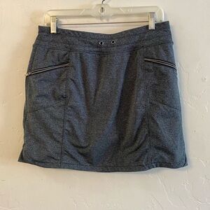 Tangerine Heathered Gray Athletic Skort Large